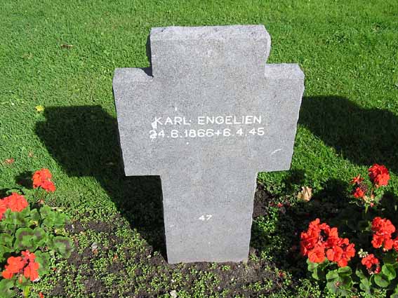 Billede af gravsten på den Tyske Gravlund, Esbjerg