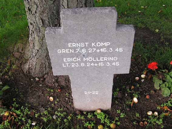 Billede af gravsten på den Tyske Gravlund, Esbjerg