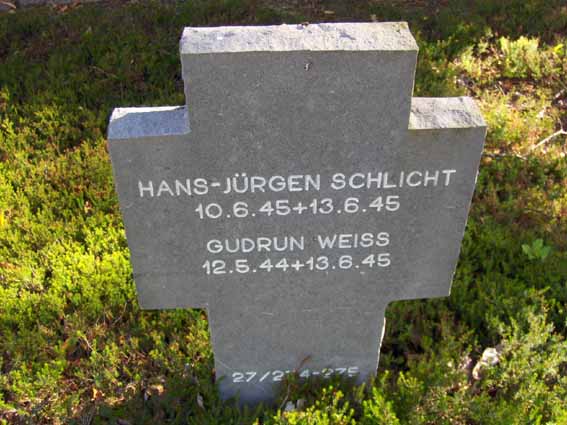 Billede af gravsten på den Tyske Gravlund, Oksbøl