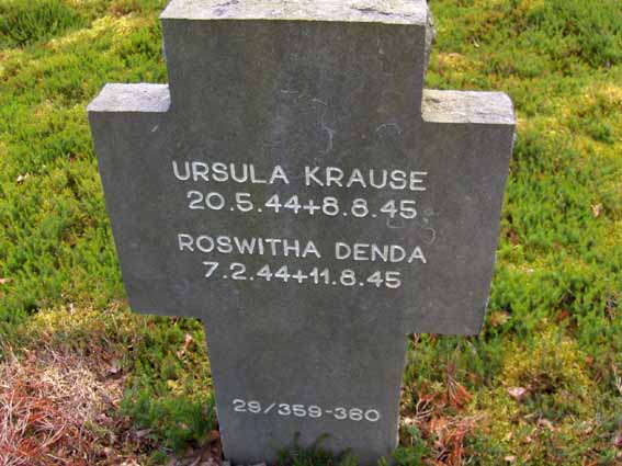 Billede af gravsten på den Tyske Gravlund, Oksbøl